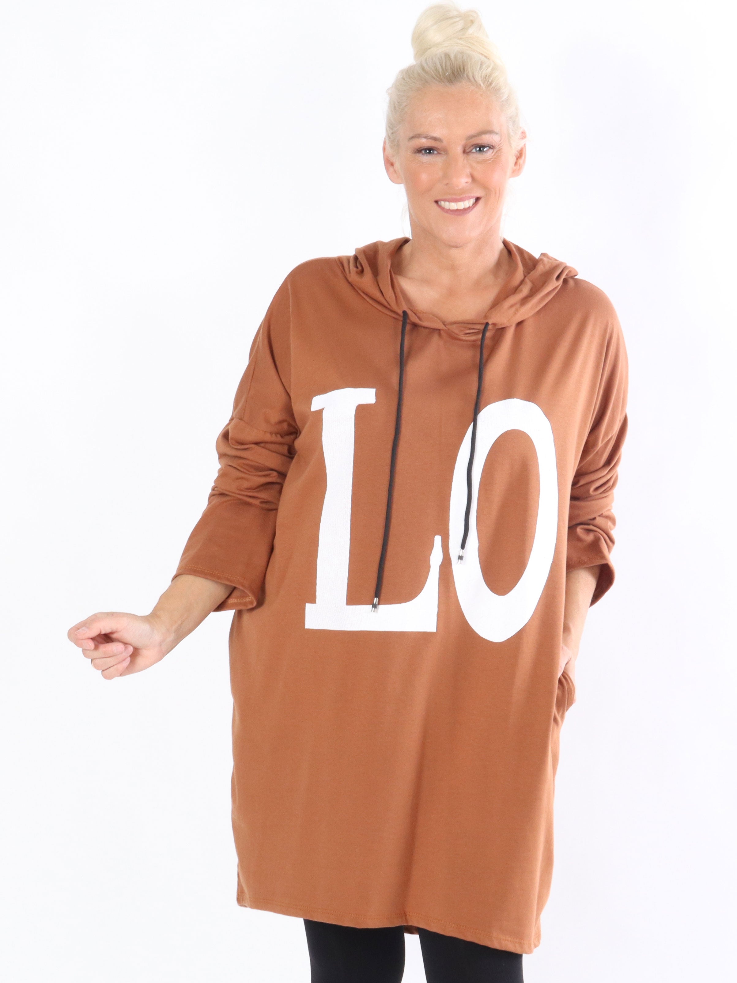 Sisse - Jerseyklänning med huva